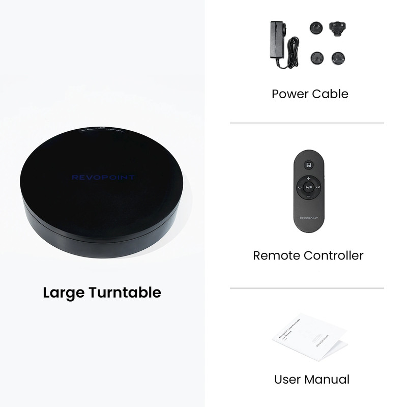 Revopoint large turntable 200KG load-bearing Bluetooth connection supports gallery