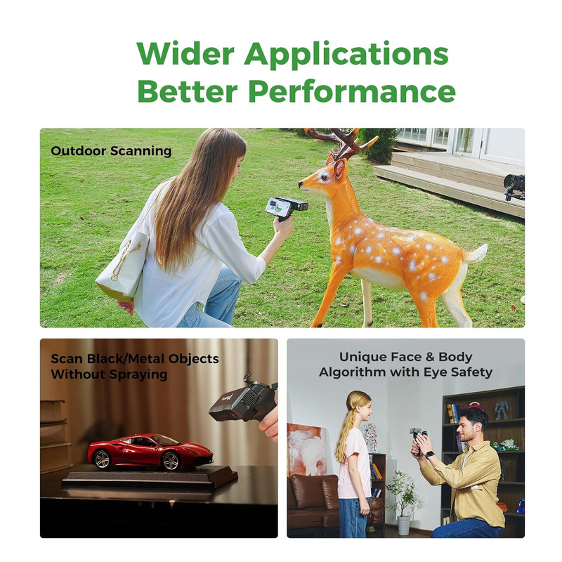 3D Scanner Otter Lite, Handheld Wireless Scanner with 0.05Mm Accuracy, Anti-Shak gallery