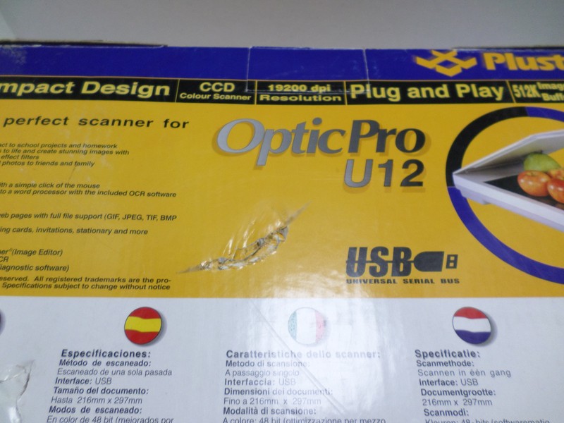 PLUSTEK OPTICPRO U12 DUPLEX COLOR DOCUMENT SCANNER - 3D SCANNING gallery