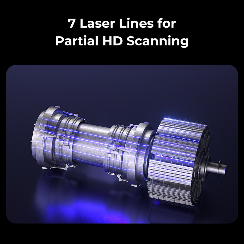 Open Box Creality Raptor Pro 3D Scanner 22+7 Blue Laser Lines 60fps gallery