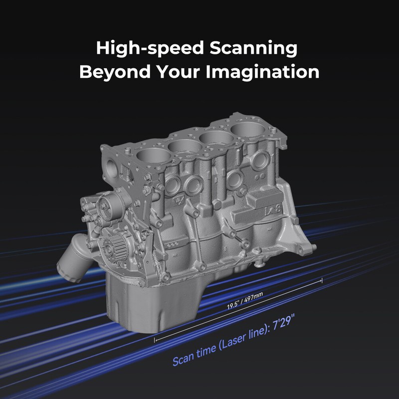 Creality 3D Scanner CR Ferret SE Handheld Scan 30 FPS with Rotating Turntable gallery