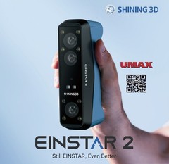 EINSTAR 2 Professional Wireless 3D Scanner, Hybrid Blue Laser & IR, 90FPS