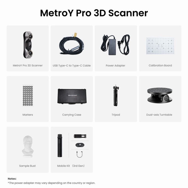 Revopoint MetroY PRO 3D Laser Scanner 3D Print 34Line Wireless Handheld Scan NEW gallery