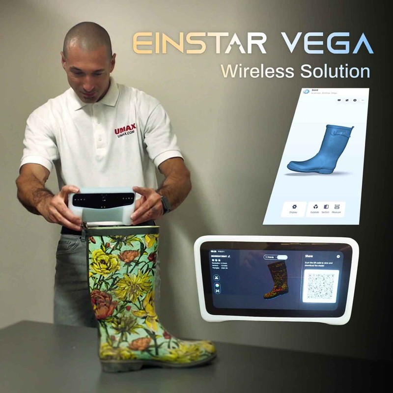 Einstar VEGA 3D Scanner Titanium Gray | Wireless All-In-One + Turntable gallery