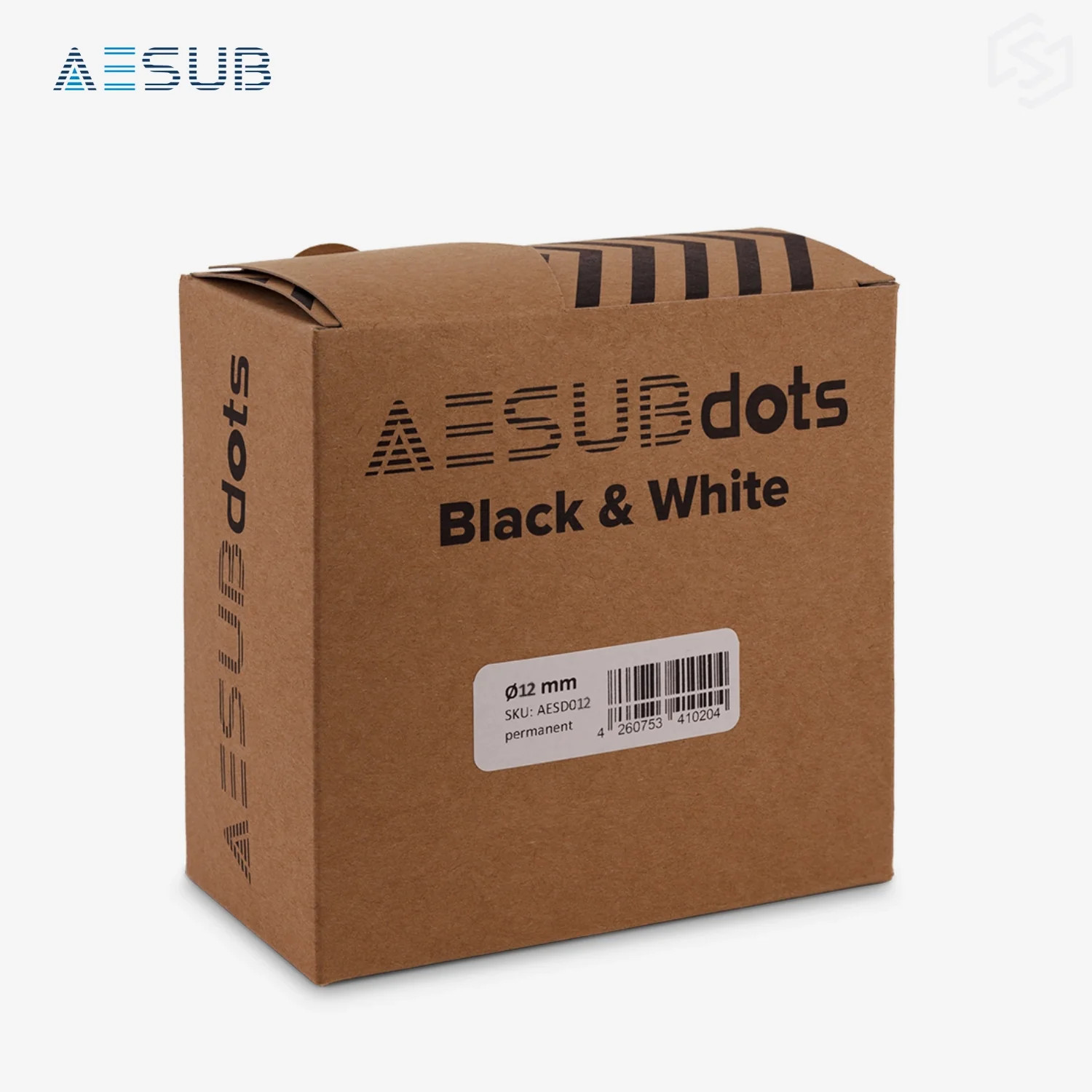 AESUBdots Black and White (Size: 12mm) gallery