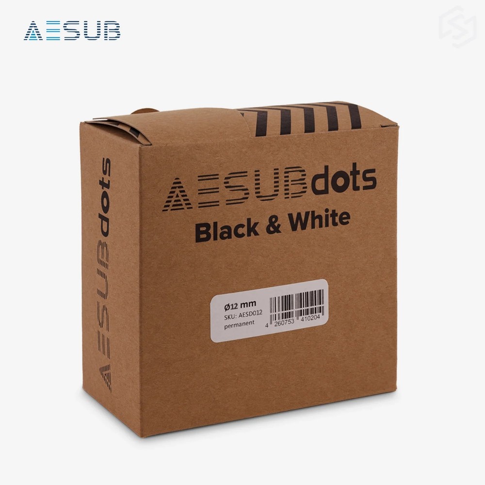 AESUBdots Black and White (Size: 12mm)