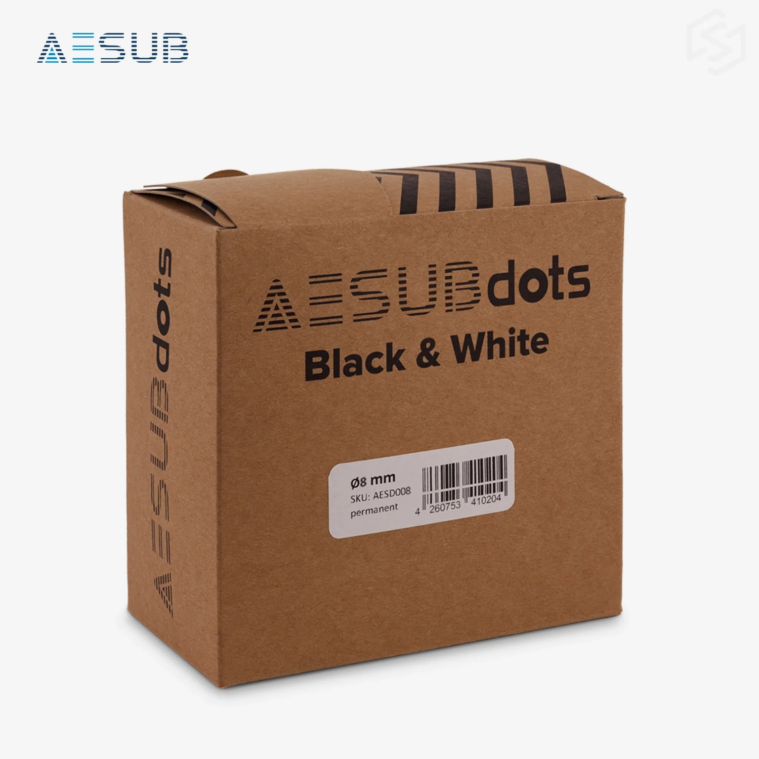 AESUBdots Black and White (Size: 8mm) gallery