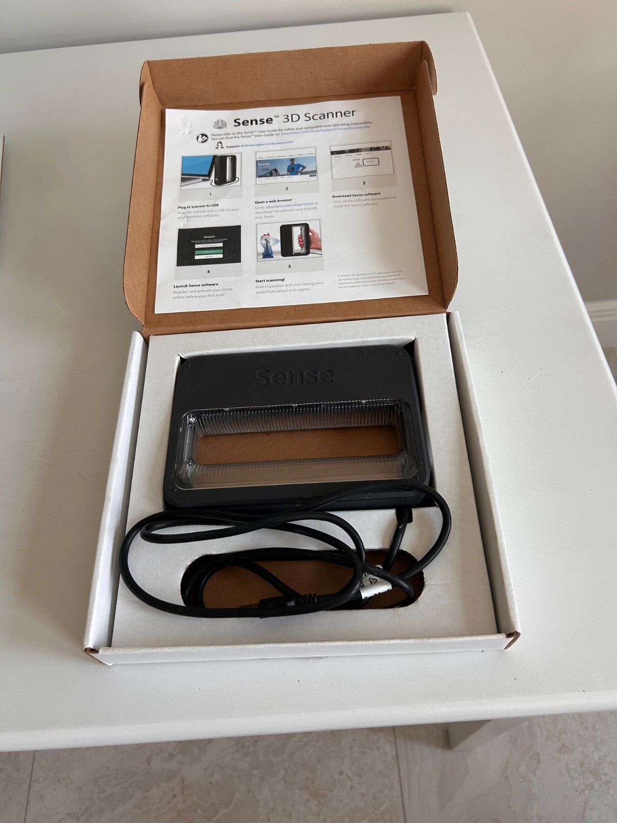VERY RARE 3D SYSTEMS Sense 3D Scanner + ACTIVATION CODE! Excellent condition! gallery
