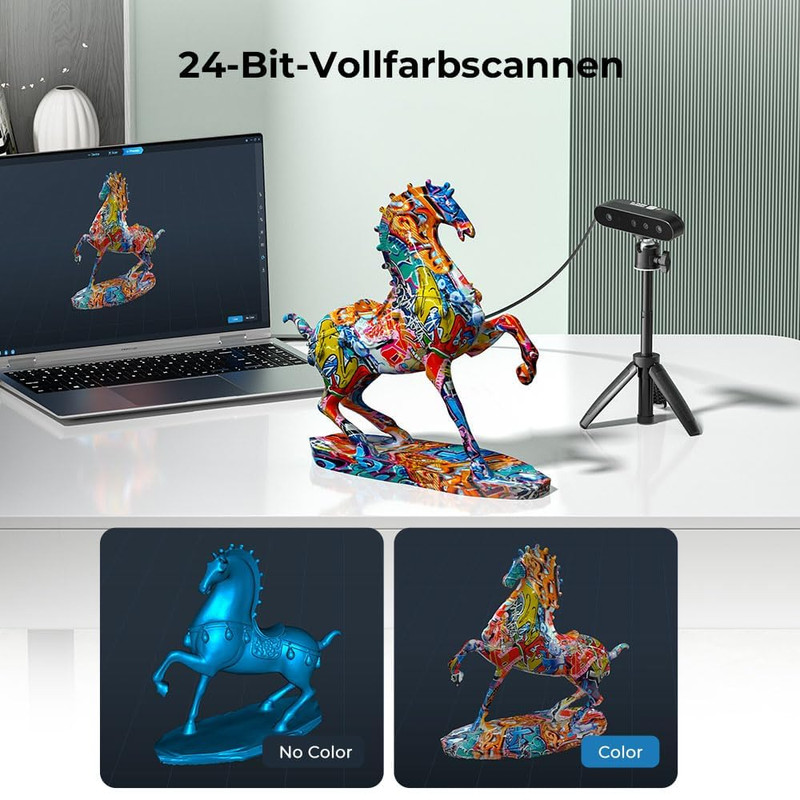 Creality 3D Scanner CR Ferret SE for 3D Printing Handheld with Manual Turntable gallery