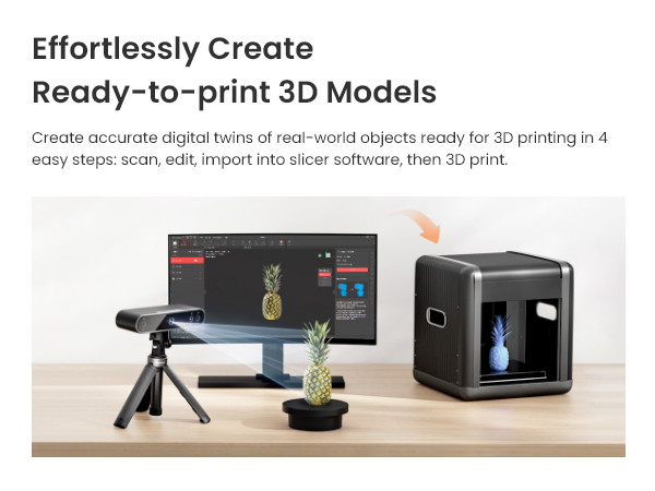 Revopoint POP 3 Plus 3D Scanner Advanced 0.04mm Precision 18fps Handheld Scan gallery