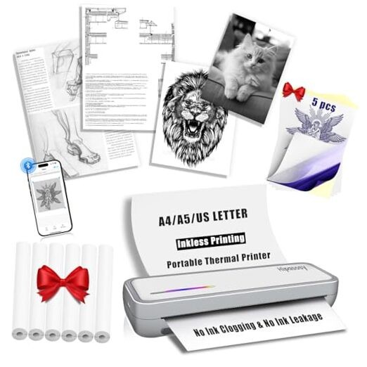 Portable Thermal Wireless Printers for Home Use, Inkless-Bluetooth-Printer gallery