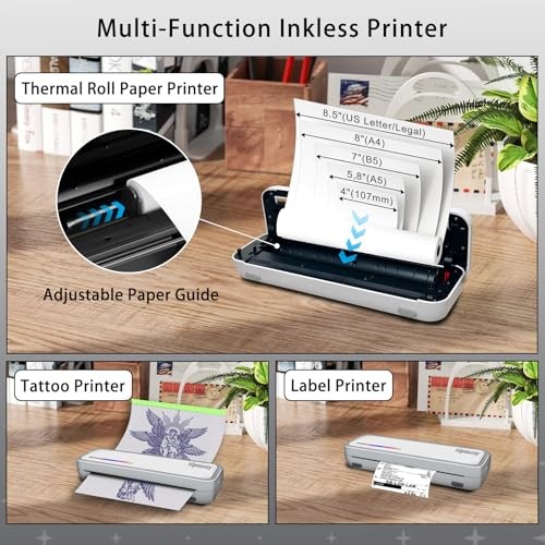 Portable Thermal Wireless Printers for Home Use, Inkless-Bluetooth-Printer gallery