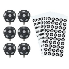 6 Pcs 3D Magnetic Ball Marker with 1000 Pcs 6x10mm 3D Scanning Markers