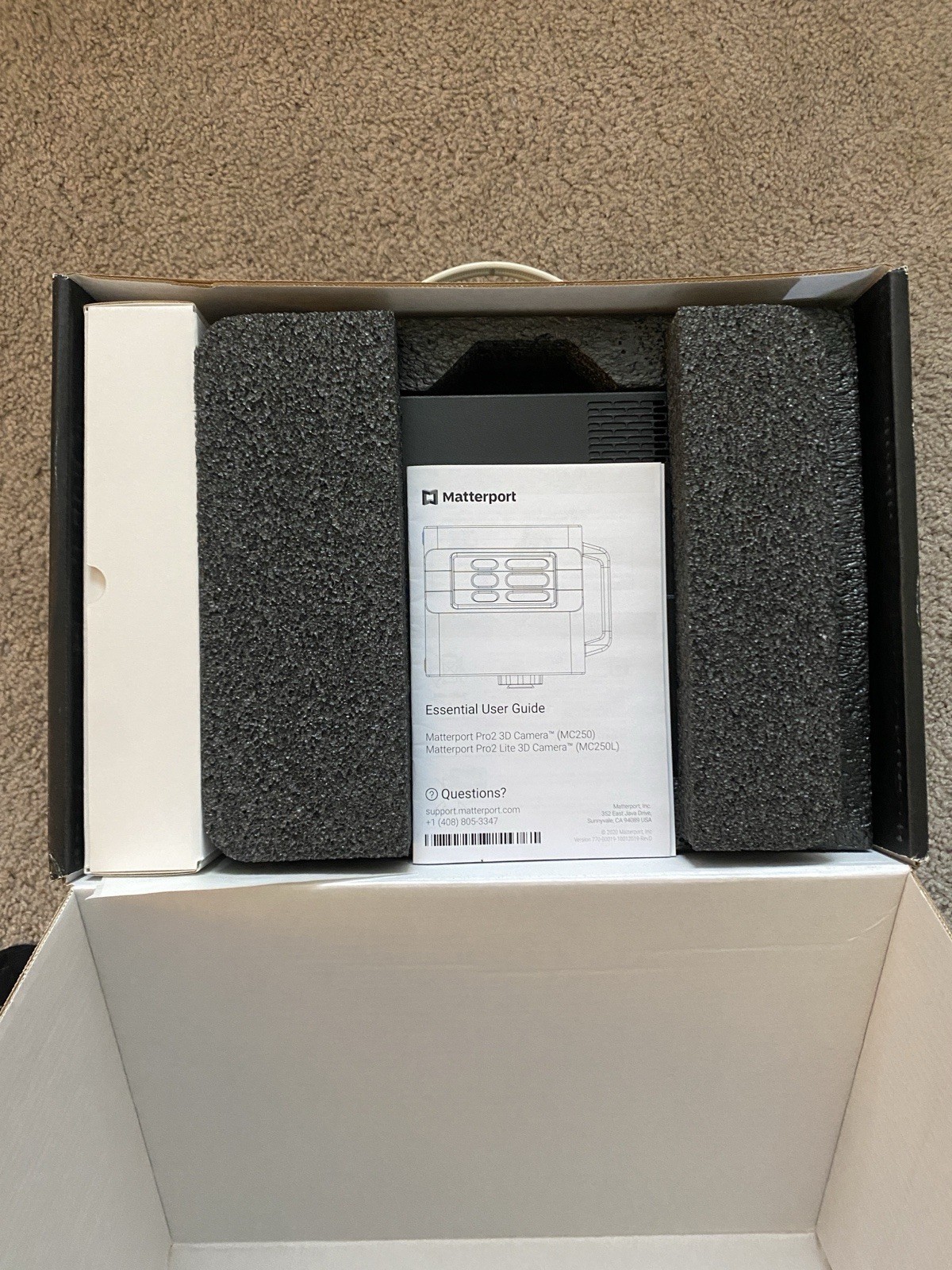 Matterport Pro2 Lite 3D Camera MC250L Structured Light Desktop Scanner gallery