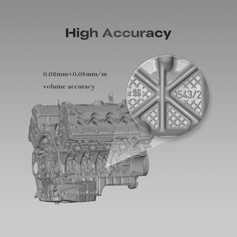 High-Precision 3D Scanner S1 with Wireless Bridge & Color Mapping gallery