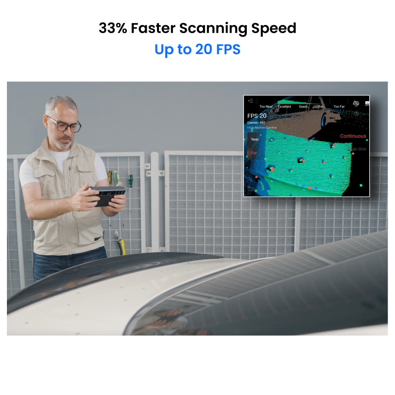 Revopoint MIRACO Plus 3D Scanner 0.02mm Precision 20fps All-in-one Handheld Scan gallery