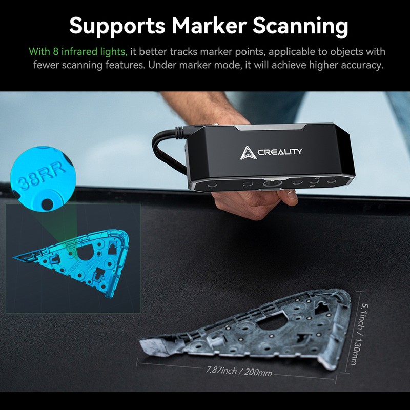 Creality CR-Scan Otter 3D Scanner for 3D Printing w Four Lens Stereo Vision T6I2 gallery
