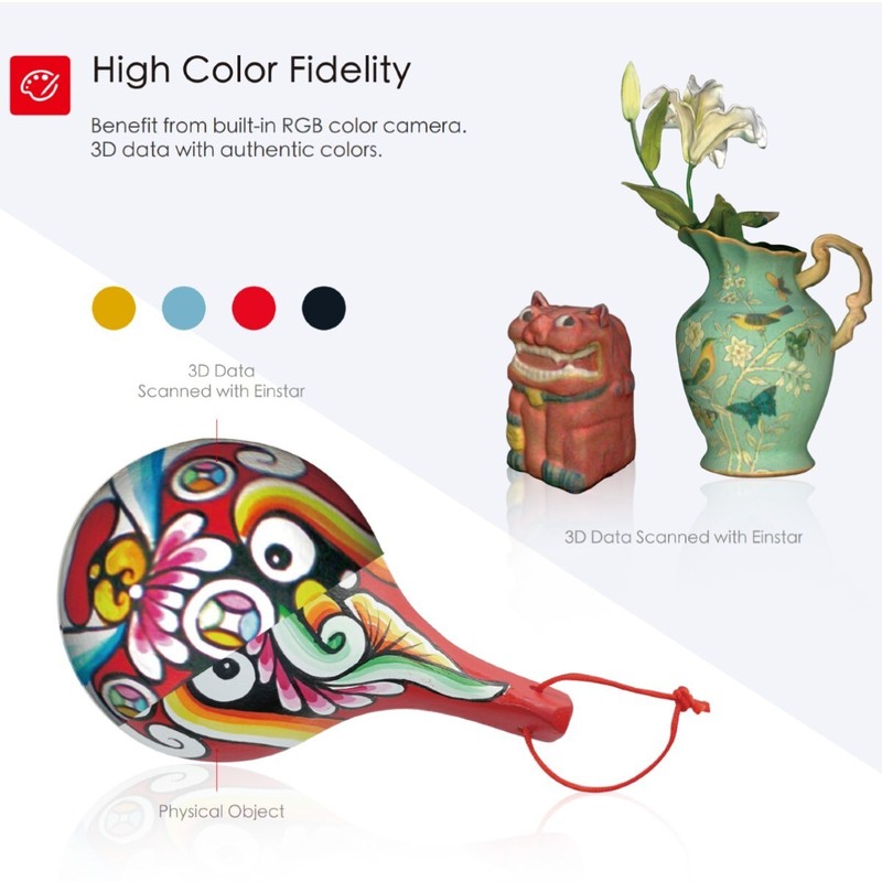 Shining3D Einstar Handheld Color 3D Scanner w/ Scanning Software for 3D Printer gallery