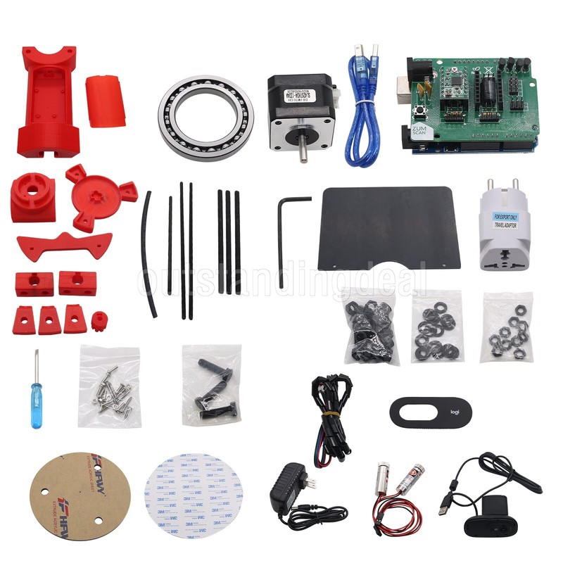 3D DIY Laser Scanner Plate Kit w/ Adapter Object For Ciclop Printer os67 gallery
