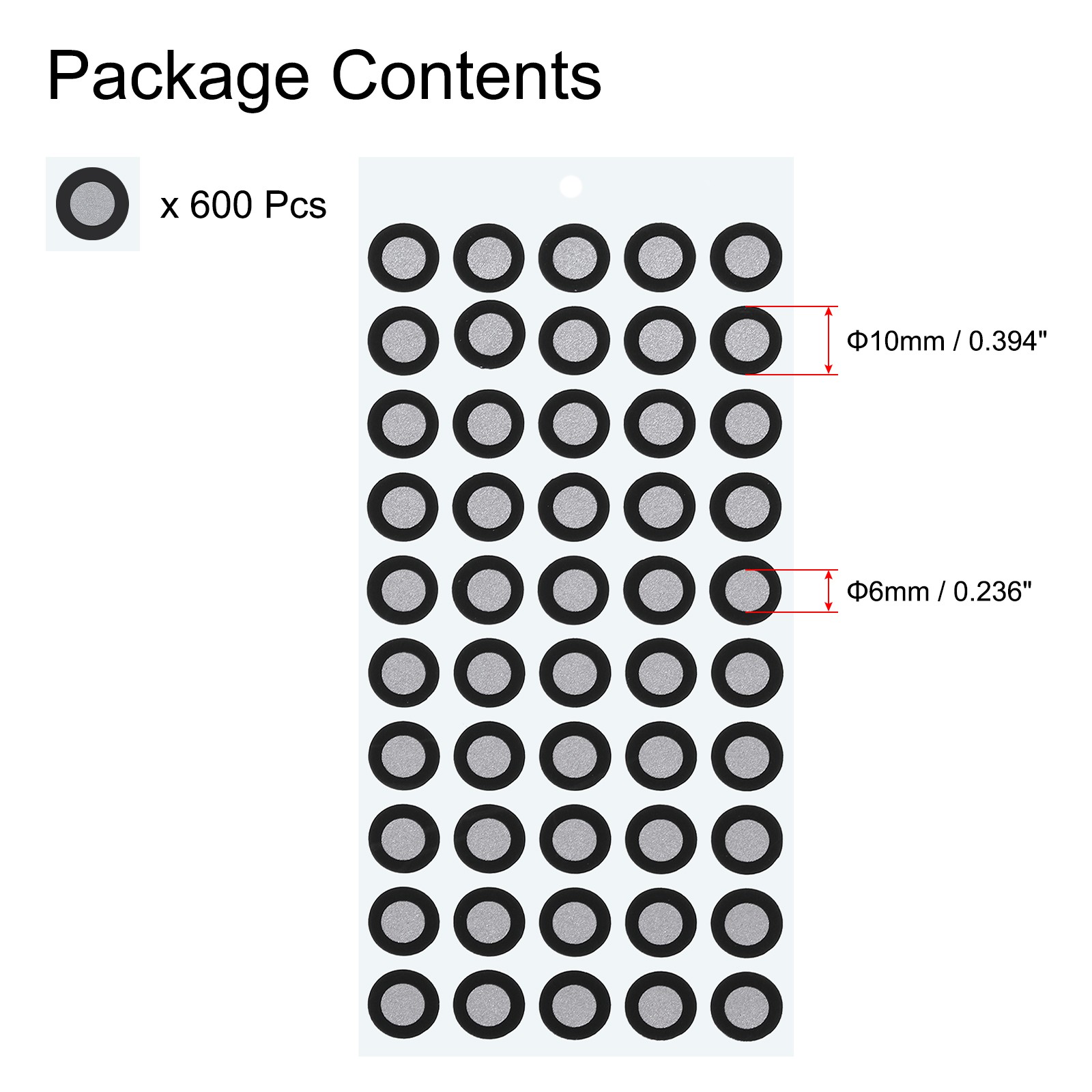 600 Pcs 3D Scanner Markers 6mm High Reflective 3D Scanning Dots(6x10mm) gallery