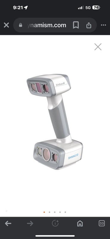 Einscan H HYBRID handheld color 3D scanner, Excellent Condition, in Box gallery