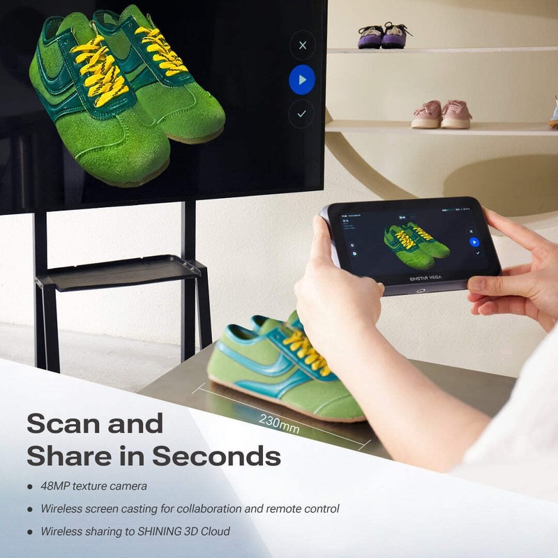 EinStar VEGA Wireless All-In-One 3D Scanner - SHINING 3D gallery