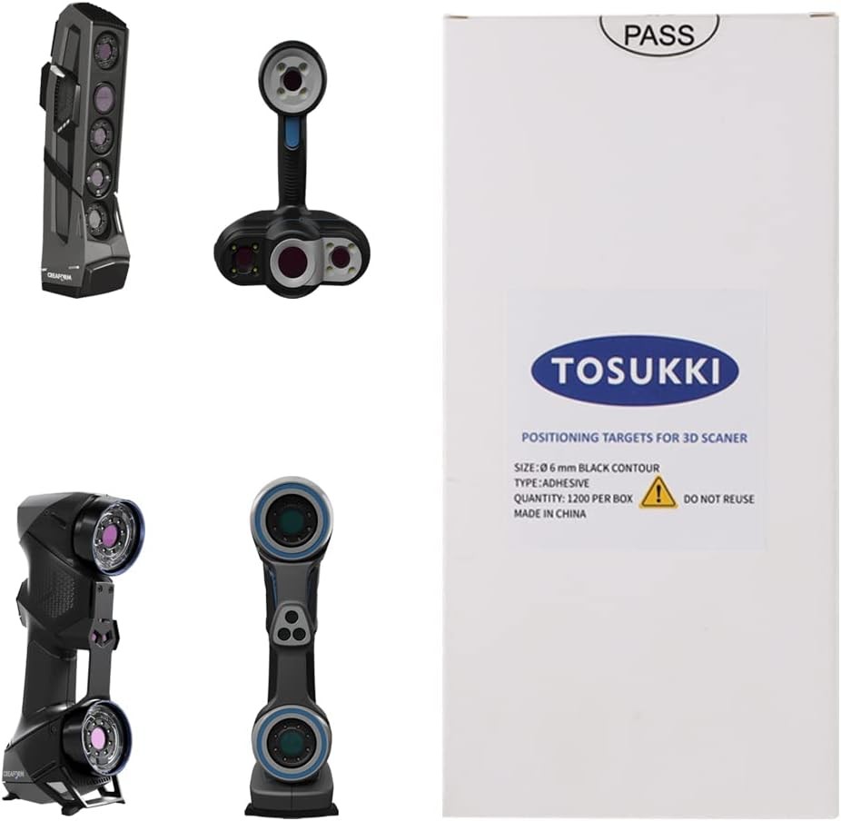 6mm Positioning Targets with Black Contour for 3D Scaner,3D scanning Markers/Dot gallery