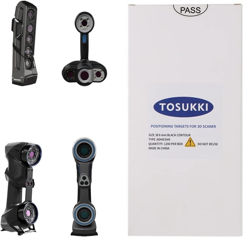 6mm Positioning Targets with Black Contour for 3D Scaner,3D scanning Markers/Dot gallery