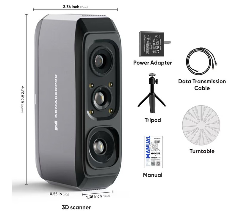 3DMakerpro 3D Scanner for 3D Printing, Handheld 3D Printer Scanner gallery