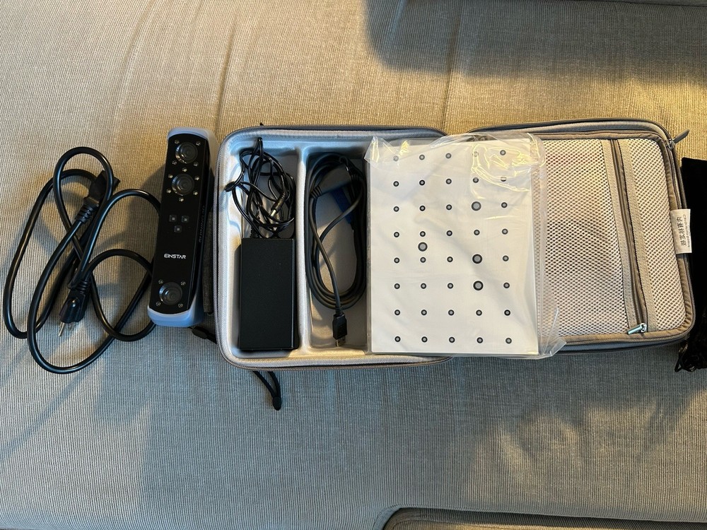 Shining 3D Einstar Handheld 3D Scanner-Slightly Used w/ Case & Calibration Board