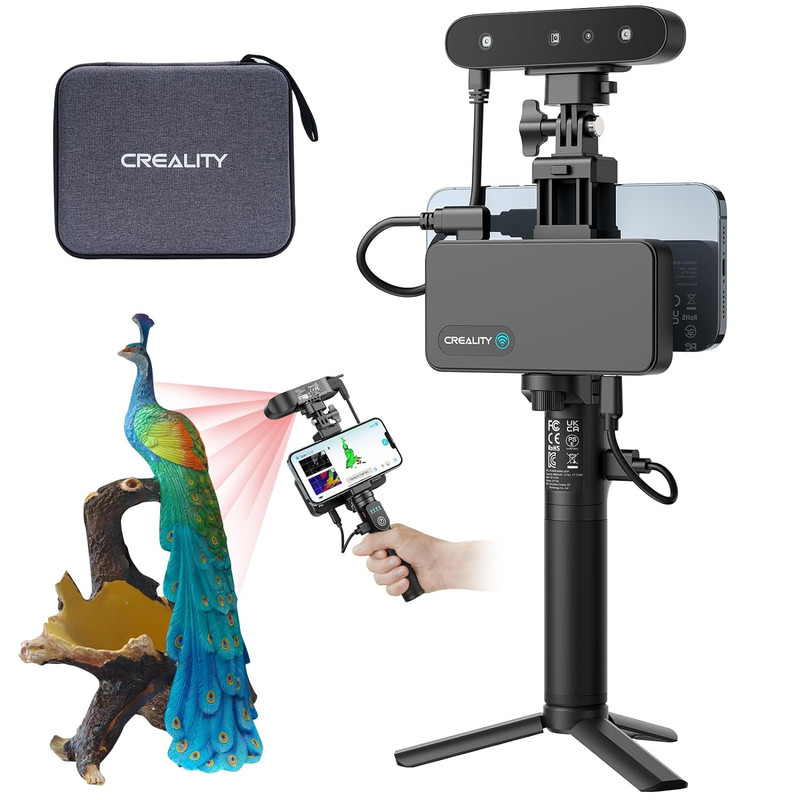 3D Scanner Cr-Scan Ferret Pro for 3D Printing, Upgrade Handheld Scanner with Wir gallery