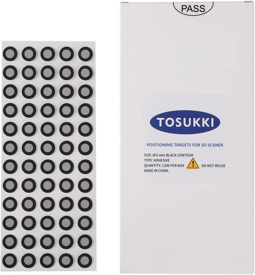 6mm Positioning Targets with Black Contour for 3D Scaner,3D scanning Markers/Dot gallery