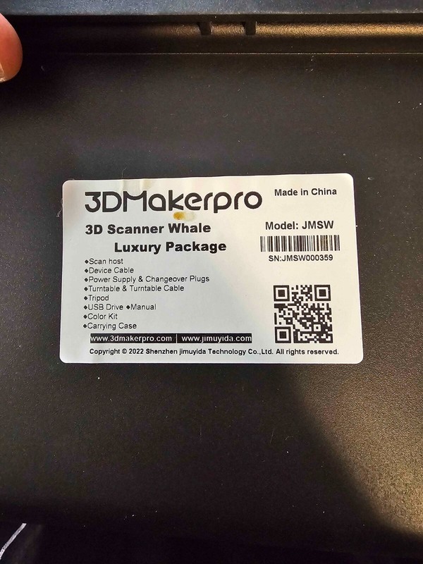 3DMakerpro Whale 3D Scanner gallery