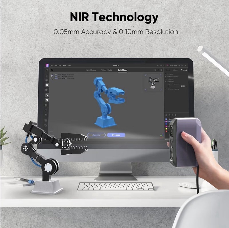 3DMakerpro 3D Scanner for 3D Printing, Handheld 3D Printer Scanner gallery