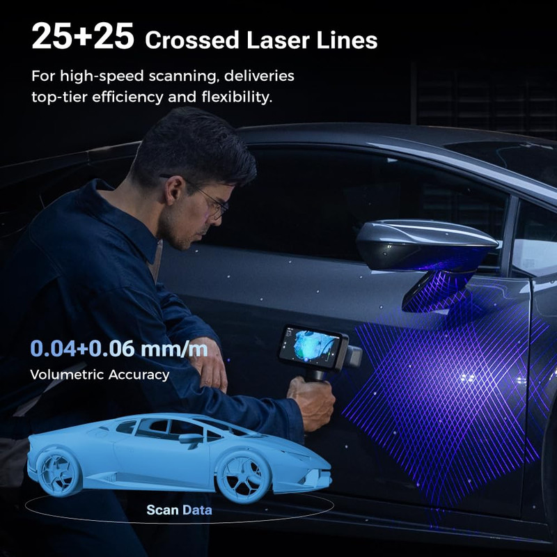 Shining 3D Rigil 3D Scanner All-In-One Wireless 25+25 Crossed Laser Lines, 7 Pa gallery