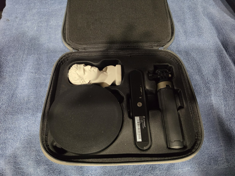 REVOPOINT POP 2 3D HiRes Scanner Kit with Handheld Tripod, Case and Turn Table. gallery