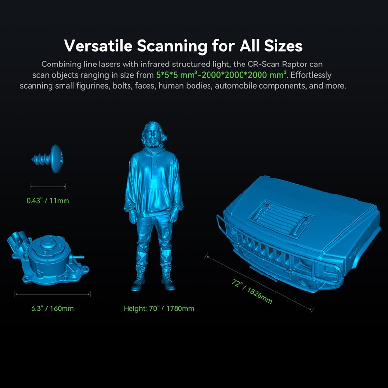 CR-Scan 3D Scanner High Precision Blue NIR Consumer Scanner gallery