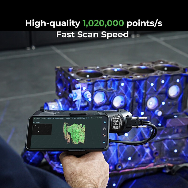 Open Box Creality RaptorX 3D Scanner For CAD Designer High-Precision Scanning gallery
