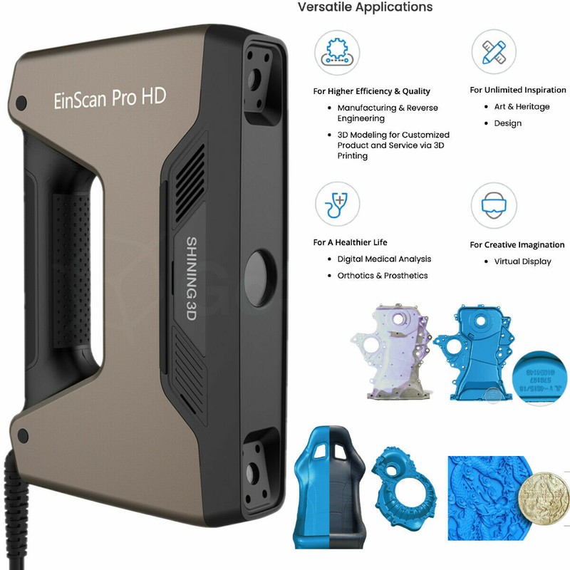 Einscan Pro HD Complete Package! Einscan Pro HD, Industrial Pack and Color Pack. gallery