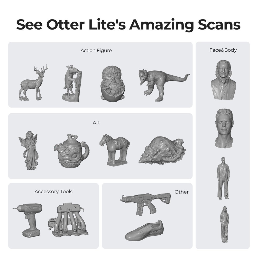 Lite 3D Scanner Wireless Handheld 005mm Accuracy 30FPS V1