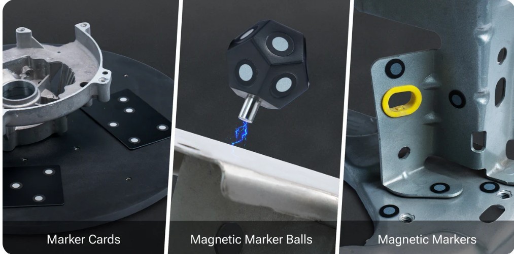 Einscan 3D Marker Kit [Turntable Magnetic Balls Cards for Accurate Tracking] NEW gallery