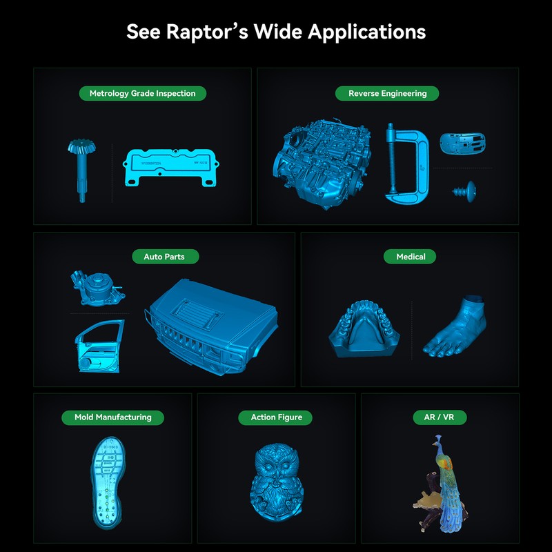 Creality 3D CR-Scan Raptor Multiple-line Blue & NIR Consumer 3D for 3D D6U8 gallery