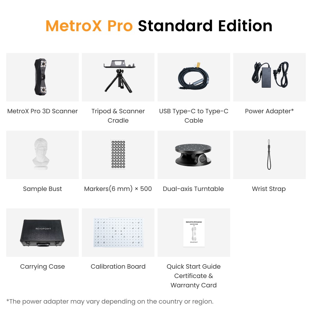 Revopoint MetroX 3D Laser Scanner For CAD Designer 0.01MM Handheld Laser Scanner gallery