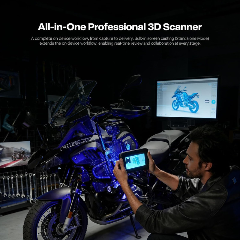 Sermoon P1 Handheld 3D Scanner with 0.02mm Accuracy and Touch Screen gallery