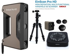 Shining3D EinScan Pro HD 3D Scanner w/ Turntable + Color Pack | 0.04mm