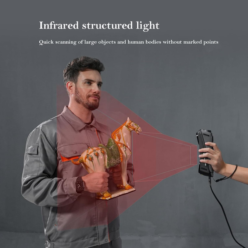 High-Precision 3D Scanner S1 with Wireless Bridge & Color Mapping gallery