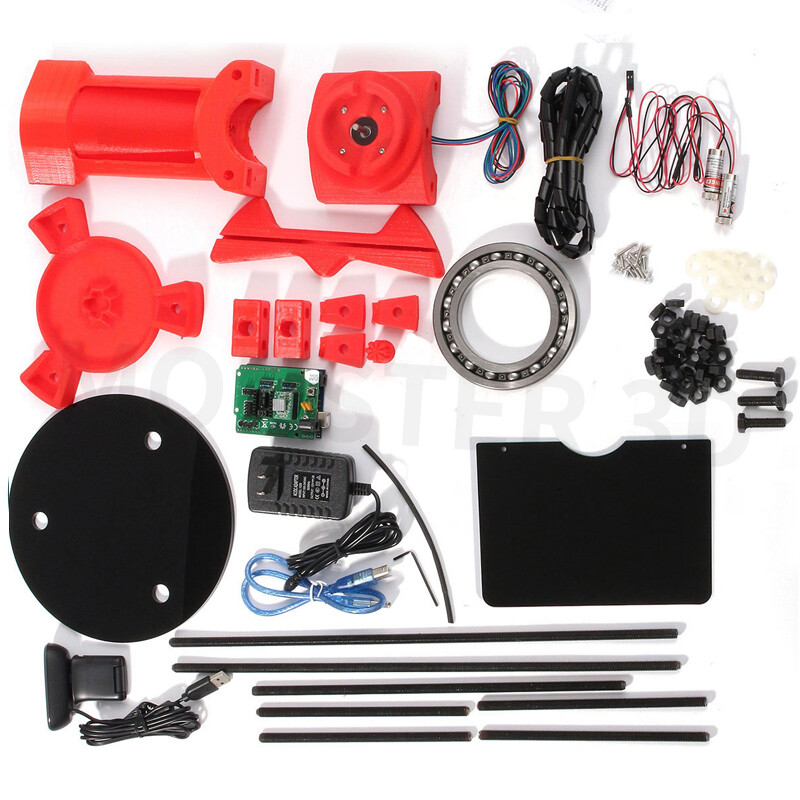 3D Scanner Laser Printer Plate Desktop Object Open Source Scanning Parts Kit gallery