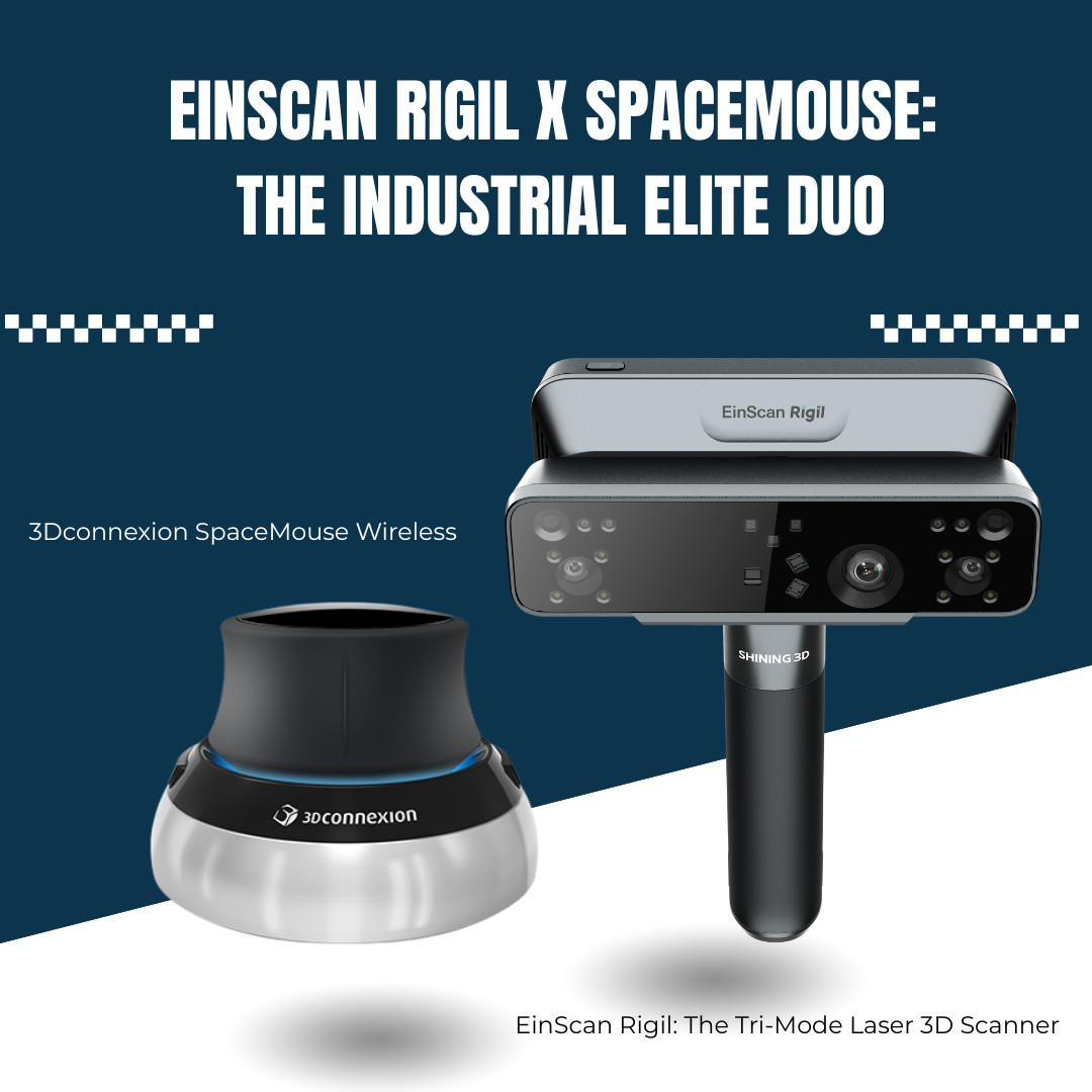 EinScan Rigil x SpaceMouse: The Industrial Elite Duo gallery