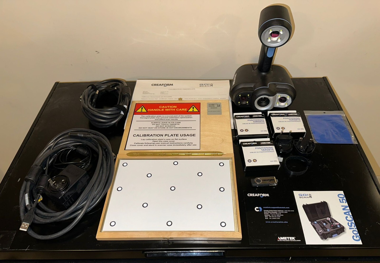 CREAFORM GO!SCAN50 3D SCANNER. PROFESSIONAL GRADE 3D SCANNER. VERY LOW USE gallery