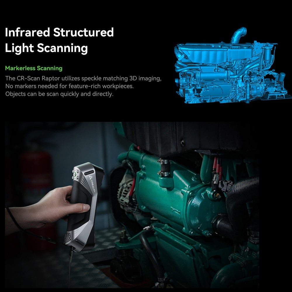 3D CR-Scan Multiple-line Blue & Consumer 3D Scanner for 3D